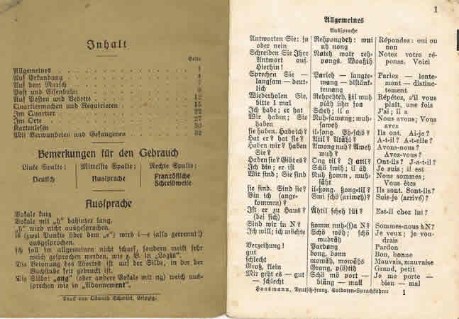 Pocket dictionary French German for soldiers - Image 2