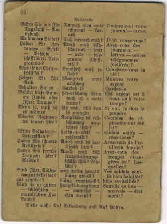 Pocket dictionary French German for soldiers - Image 3