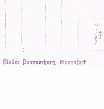 Post card photo police man Klagenfurt with family - Image 3