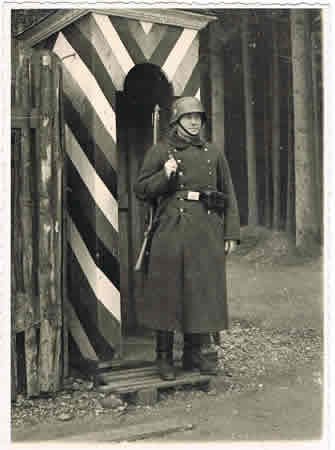Large photo SS or police guard