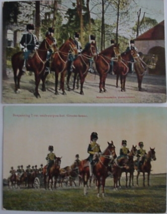 Two postcards Dutch army around WW1 ?