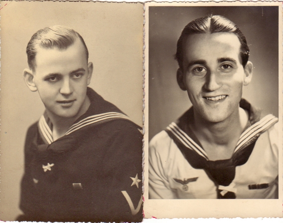 Two portrait photos Kriegsmarine soldier
