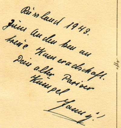 Postcard sized portrait photo Obergefreiter Luftwaffe Russia 194 - Image 2