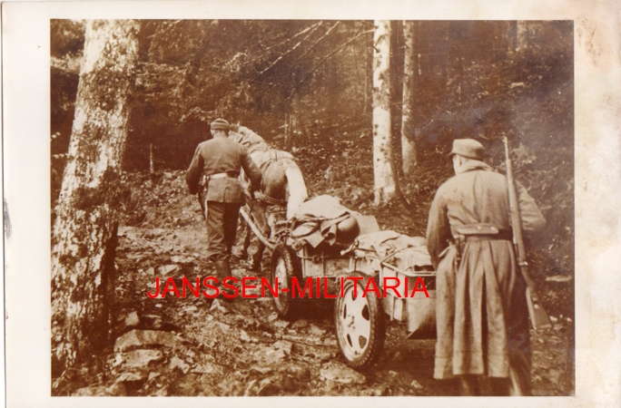 Press photo war reporter Vosges France 1944 Wehrmacht