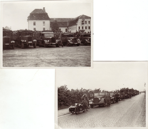 Two photos Wehrmacht vehicles Wilhelmshaven Kassel