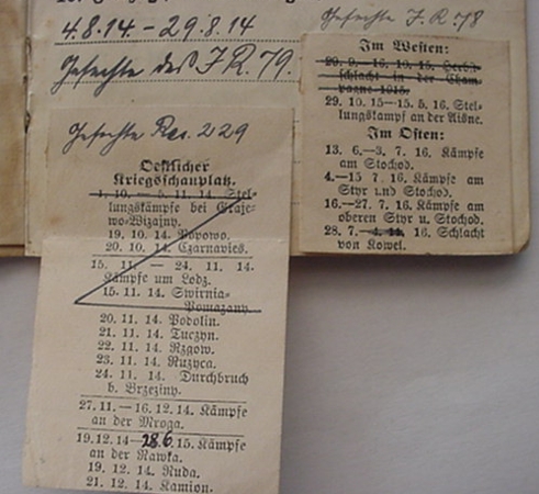 Militärpass Musketier Russia France POW 1914-1919 - Image 3