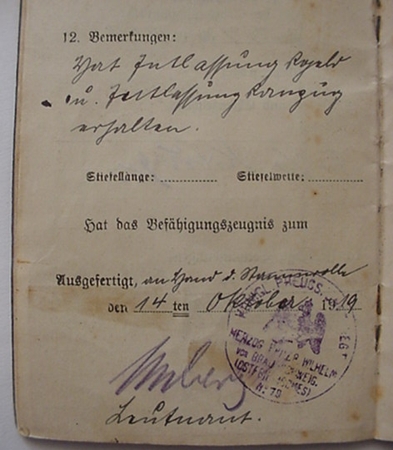 Militärpass Musketier Russia France POW 1914-1919 - Image 4