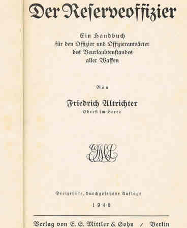 Der Reserveoffizier 1940 general manual for officiers - Image 3