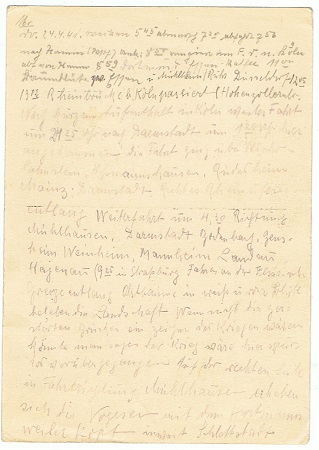 Rotes Kreuz Feldpostkarte war diary 1941 - Image 2