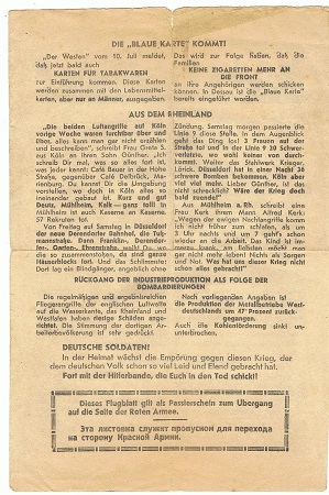 Russian leaflet for soldiers Was geht in Deutschland vor? - Image 3