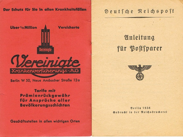 Deutsche Reichspost account instructions booklet 1938 - Image 2