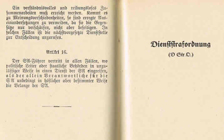 SA manual 1933 Allgemeine Dienstordnung - Image 5