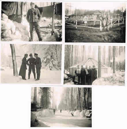 Five photos Waffen-SS unit Wolchow Russia 1941