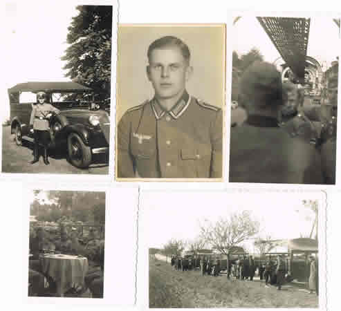 Lot 10 photos policeman Polizei Waffen-SS - Image 2