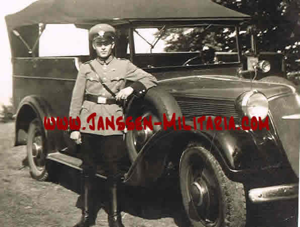 Lot 10 photos policeman Polizei Waffen-SS - Image 5