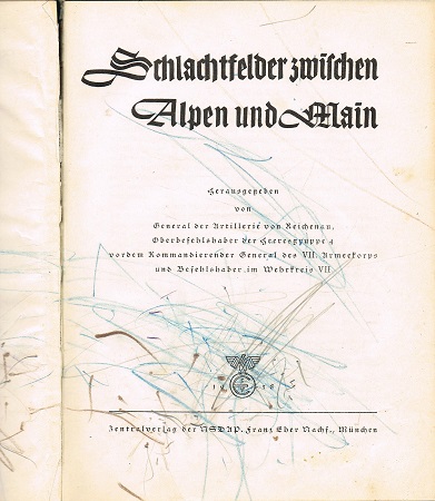 Schlachtfelder zwischen Alpen und Main Von Reichenau NSDAP - Image 2