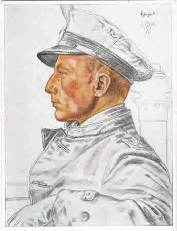 Willrich post card Unsere U-Boot-Waffe captain Schuhart