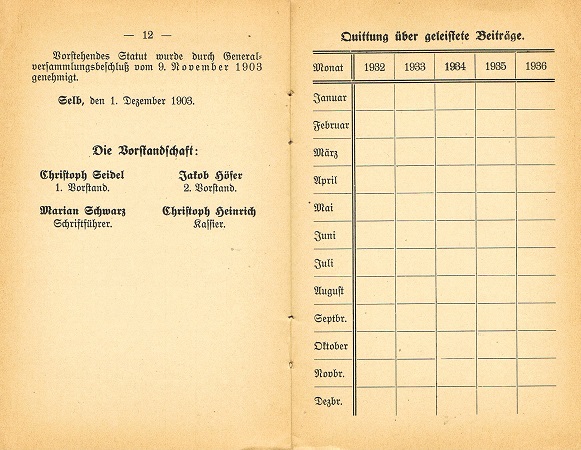 Statutes military association in Selb Bavaria 1932 - Image 4