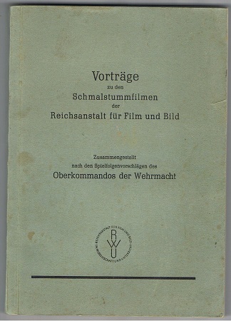 Vorträge Schmalstummfilmen der Reichsanstalt Film und Bild
