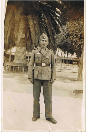 Post card photo Luftwaffe tropical uniform