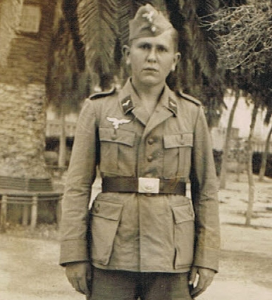 Post card photo Luftwaffe tropical uniform - Image 2