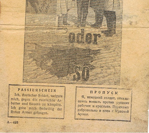 Russian leaflet for soldiers Wählt so oder so / Safe conduct - Image 4