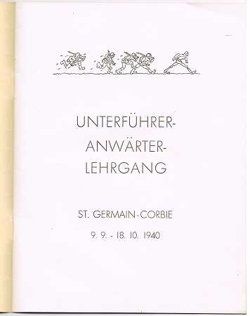 Book Wehrmacht course St.Germain Corbie Paris France 1940 - Image 2