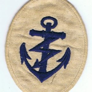 Kriegsmarine Radio Operator NCO Trade Badge white tunic #1
