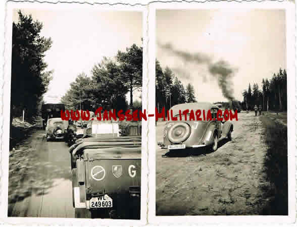 Two photos Luftwaffe vehicles with unit markings Russia