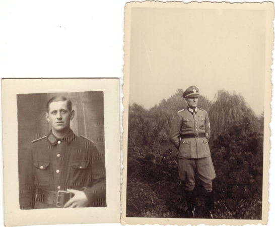 Two photos officer Schutzpolizei