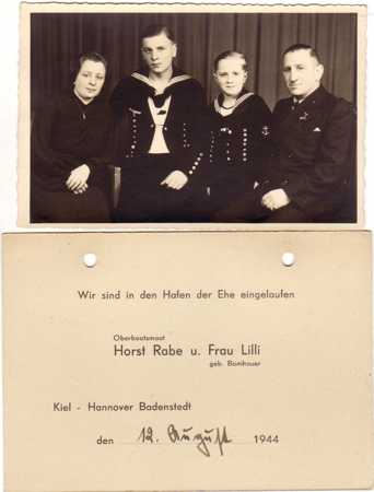 Studio family photo Oberbootsmaat Kriegsmarine Kiel