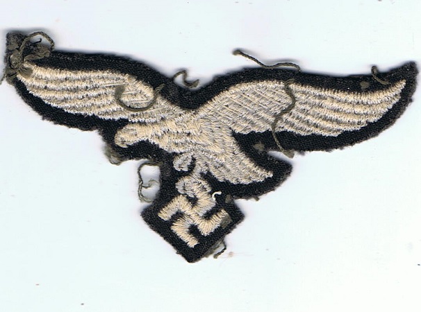 Breast eagle Luftwaffe enlisted men uniform removed #2 - Image 2