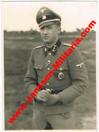 Uniform photo SS-Untersturmführer Waffen-SS EK2 ISA VWA