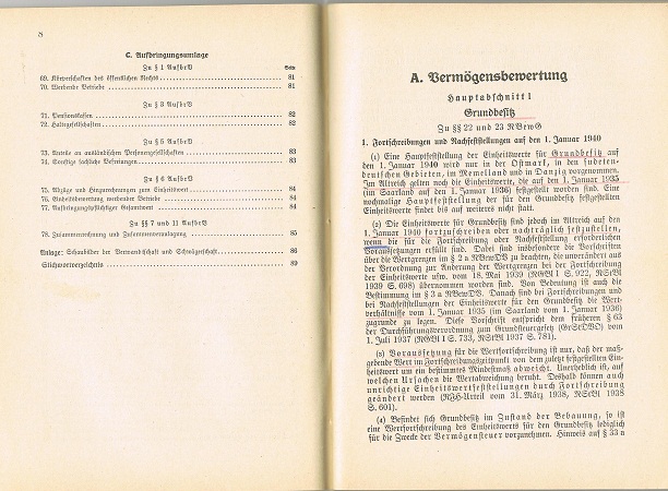 Reichs Finanz Ministerium manual property tax regulations 1940 - Image 3