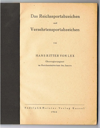 Reichs Sport Abzeichen und Versehrten Sportabzeichen 1944 - Image 2