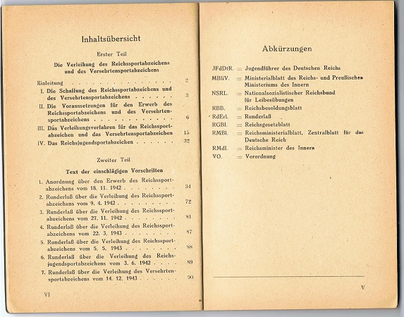 Reichs Sport Abzeichen und Versehrten Sportabzeichen 1944 - Image 3