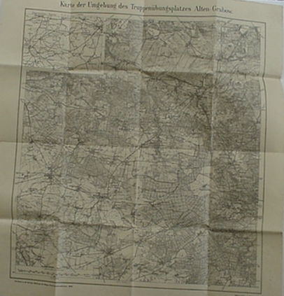 Map 1913 Truppenübungsplatz Alten-Grabow