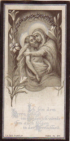 Obituary card musician KIA 1914 Infanterie-Regiment 16 - Image 2