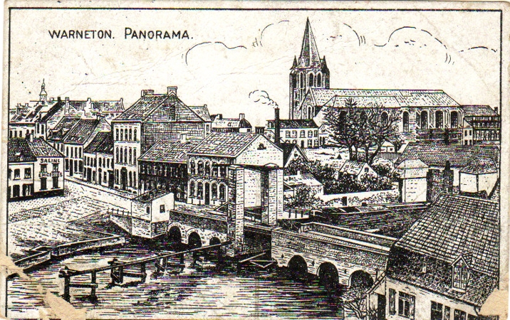 Fieldpost card Warneton France 1915 AR68 40.ID