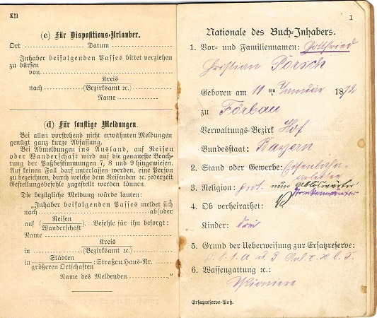 Ersatzreserve Pass Pioneer Eisenbahn 1917 - Image 2