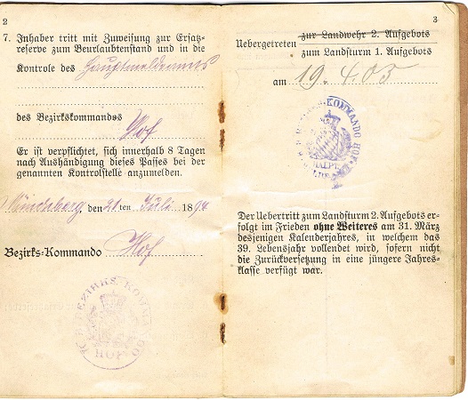 Ersatzreserve Pass Pioneer Eisenbahn 1917 - Image 3