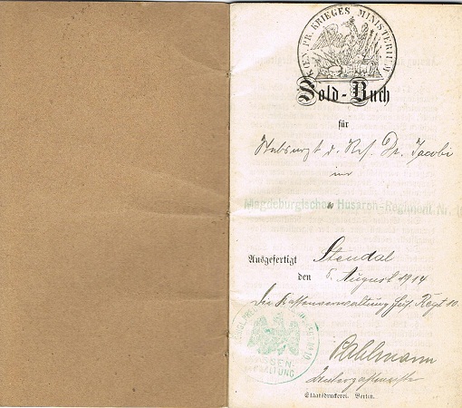 Soldbuch 1914-1918 military Doctor IV.Armee - Image 2