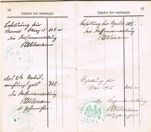 Soldbuch 1914-1918 military Doctor IV.Armee - Image 3