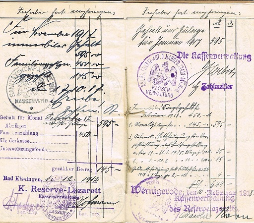 Soldbuch 1914-1918 military Doctor IV.Armee - Image 6