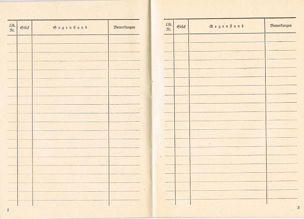 Werkzeugbuch equipment registration book technical units 1943 - Image 2