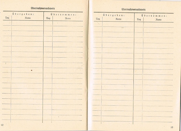 Werkzeugbuch equipment registration book technical units 1943 - Image 3