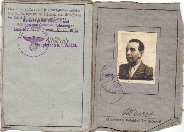Wehrmacht drivers license Unteroffizier Munich 1940-1942 - Image 3
