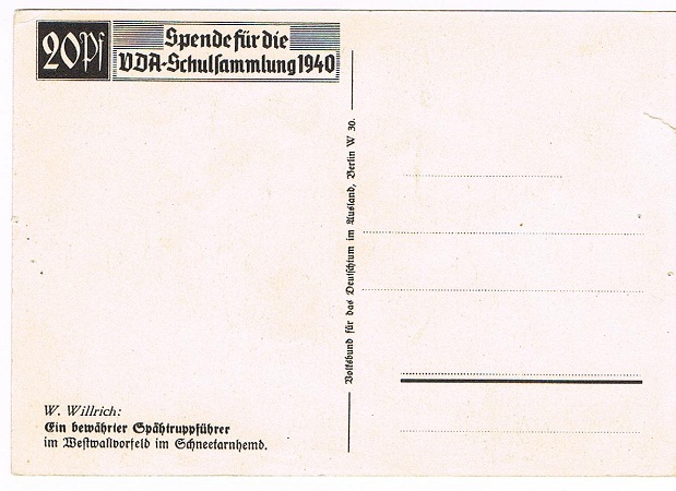Willrich post card Ein bewährter Spähtruppführer - Image 2