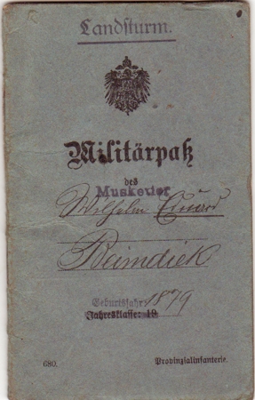 Militärpass Musketier Pferdelazarett 1916-1918 - Image 2