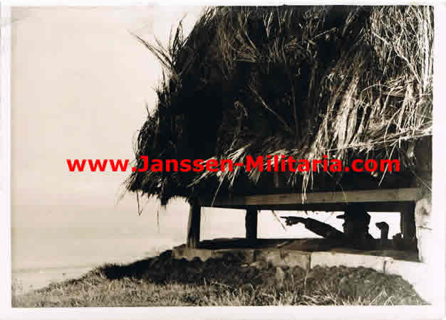 Press photo Atlantic Wall bunker observation post 1944
